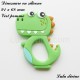 Crocodile en silicone