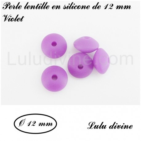 Perle en silicone lentille Ø 12 mm