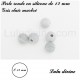 Perle en silicone ronde Ø 12 mm