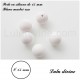 Perle en silicone ronde 15 mm 