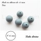 Perle en silicone ronde 15 mm 