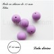 Perle en silicone ronde 15 mm 