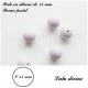 Perle en silicone ronde 15 mm 