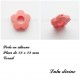 Perle en silicone Fleur