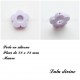 Perle en silicone Fleur