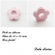 Perle en silicone Fleur