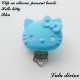 Clip silicone boucle Hello kitty