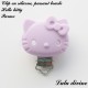 Clip silicone boucle Hello kitty