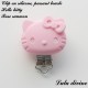 Clip silicone boucle Hello kitty