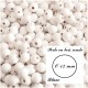 Perle en bois Ronde 12 mm (Lot de 30 perles)