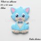 Chat en silicone 