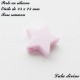 Perle en silicone moyenne Etoile