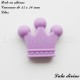 Perle en silicone Couronne 