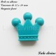 Perle en silicone Couronne 