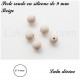 Perle en silicone ronde Ø 9 mm