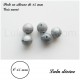 Perle en silicone ronde 15 mm 