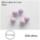 Perle en silicone ronde 15 mm 