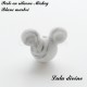 Perle en silicone ronde Mickey