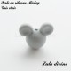 Perle en silicone ronde Mickey