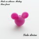 Perle en silicone ronde Mickey