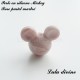 Perle en silicone ronde Mickey