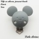 Clip silicone boucle Souris