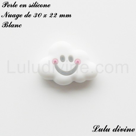 Perle en silicone Nuage