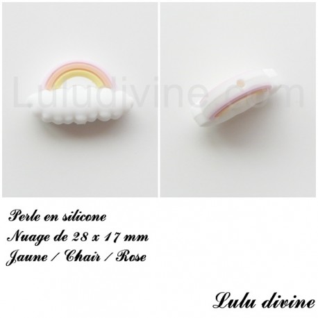 Perle en silicone Nuage