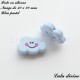 Perle en silicone Nuage