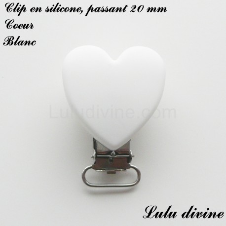 Clip silicone 20 mm Coeur