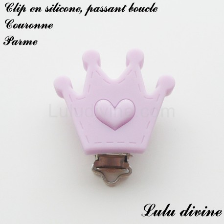 Clip silicone boucle Couronne