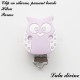 Clip silicone boucle Hibou