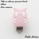 Clip silicone boucle Hibou