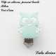 Clip silicone boucle Hibou