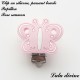 Clip silicone boucle Papillon