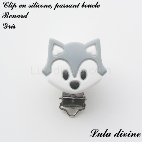 Clip silicone boucle Renard