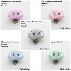 Clip silicone boucle Eléphant