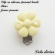 Clip silicone boucle Fleur