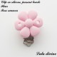 Clip silicone boucle Fleur