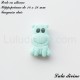 Perle en silicone Hippopotame