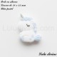 Perle en silicone Licorne