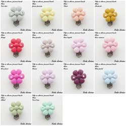 Clip silicone boucle Fleur