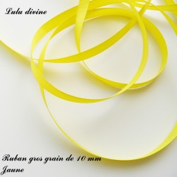 Ruban 10 mm : Jaune