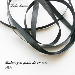 Ruban 10 mm : Noir