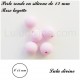 Perle en silicone ronde Ø 12 mm