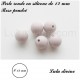 Perle en silicone ronde Ø 12 mm