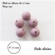 Perle en silicone ronde 15 mm 