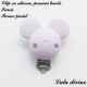 Clip silicone boucle Souris