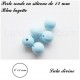 Perle en silicone ronde Ø 12 mm