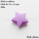 Perle en silicone moyenne Etoile